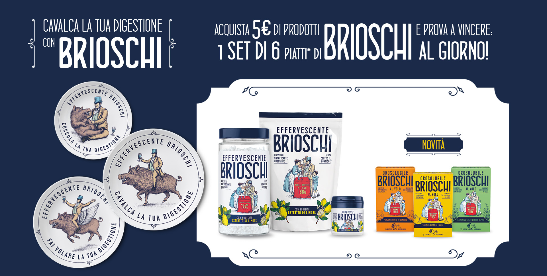 Cavalca la tua digestione con Brioschi