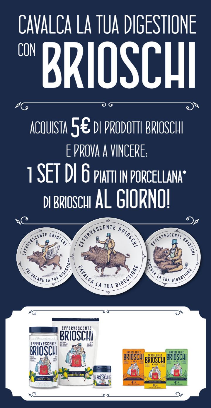 Cavalca la tua digestione con Brioschi