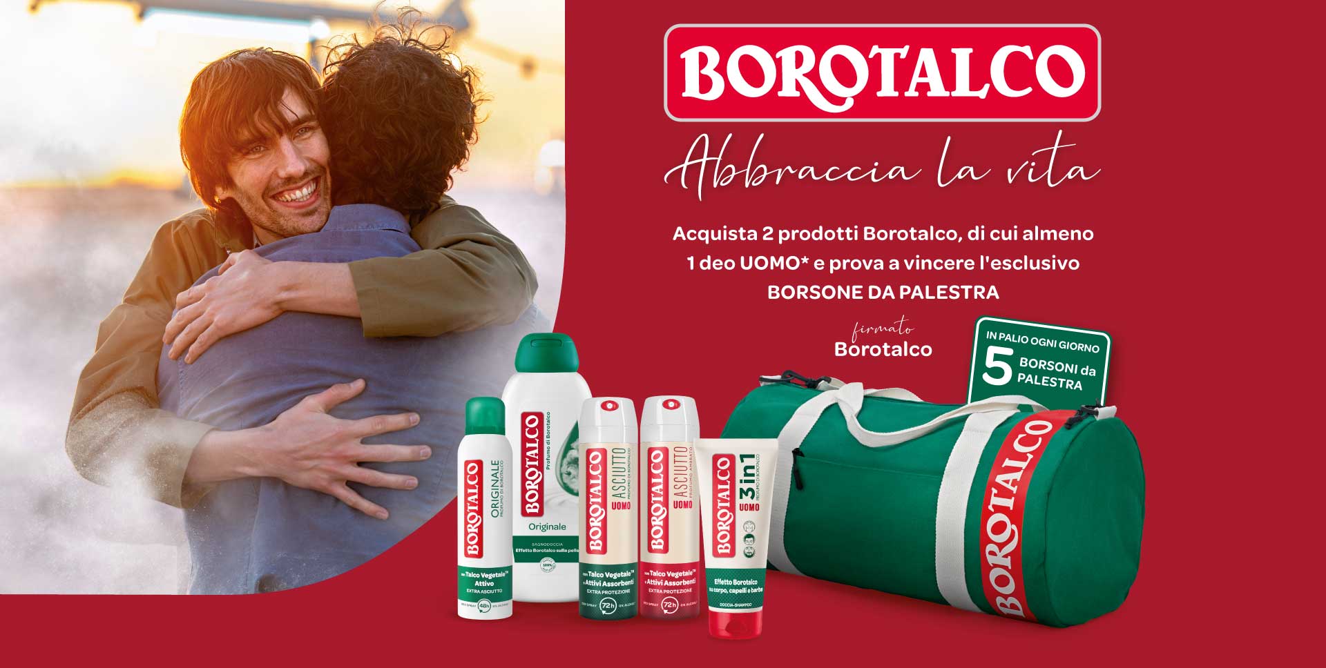 CON BOROTALCO UOMO VINCI L'ESCLUSIVO BORSONE DA PALESTRA