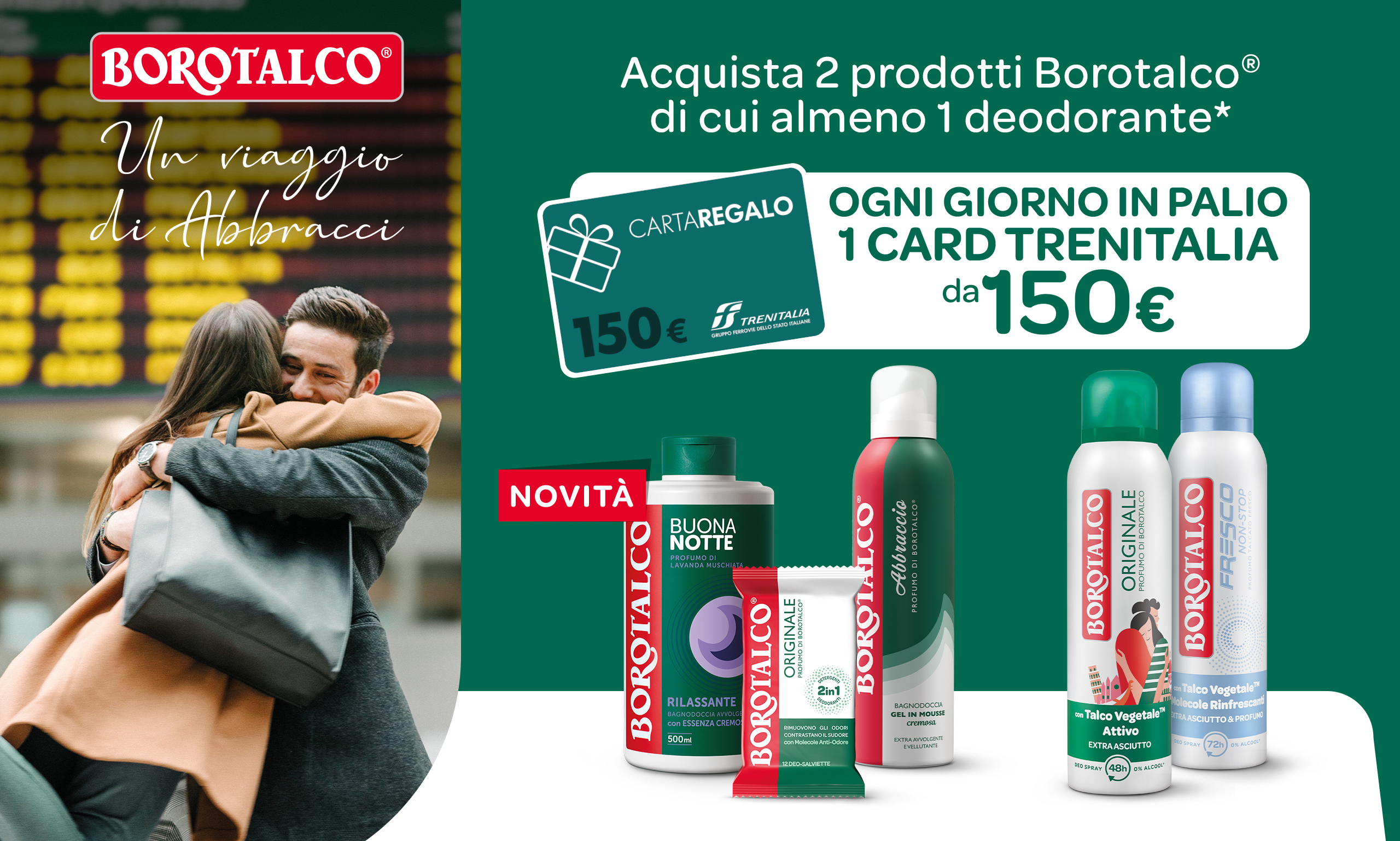 Immagine desktop che spiega la meccanica del Concorso Vinci l'iconico kit da festival: Con l'acquisto di 2 prodotti Chilly di cui almeno 1 detergente puoi vincere un festival starter pack